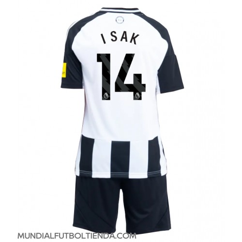 Camiseta Newcastle United Alexander Isak #14 Primera Equipación Replica 2024-25 para niños mangas cortas (+ Pantalones cortos)